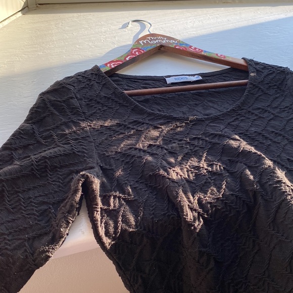 Ricki’s  tshirt/top black medium 3/4 length sleeve. - Picture 9 of 9